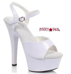 Platform Ankle Strap Sandals 601-Juliet 10 Platform Ankle Strap Sandals 601-Juliet -Funky Lingerie Outlet 601 JULIET WHT 39677.1647275540