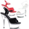 601-Juliet-C, Platform Clear Heel Sandal CLEARANCE -Funky Lingerie Outlet 601 Juliet C F 14912.1580744690