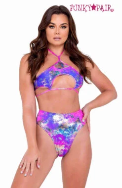 R-6059 - Tie-Dye High-Waisted Shorts By Roma -Funky Lingerie Outlet 6058 6059 PM 17429.1649272441