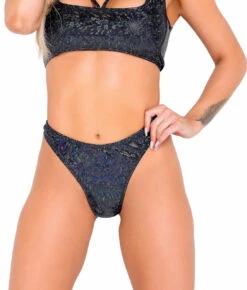 R-6072 - Shimmer Bottom By Roma -Funky Lingerie Outlet 6072 Blk 87424.1649269039