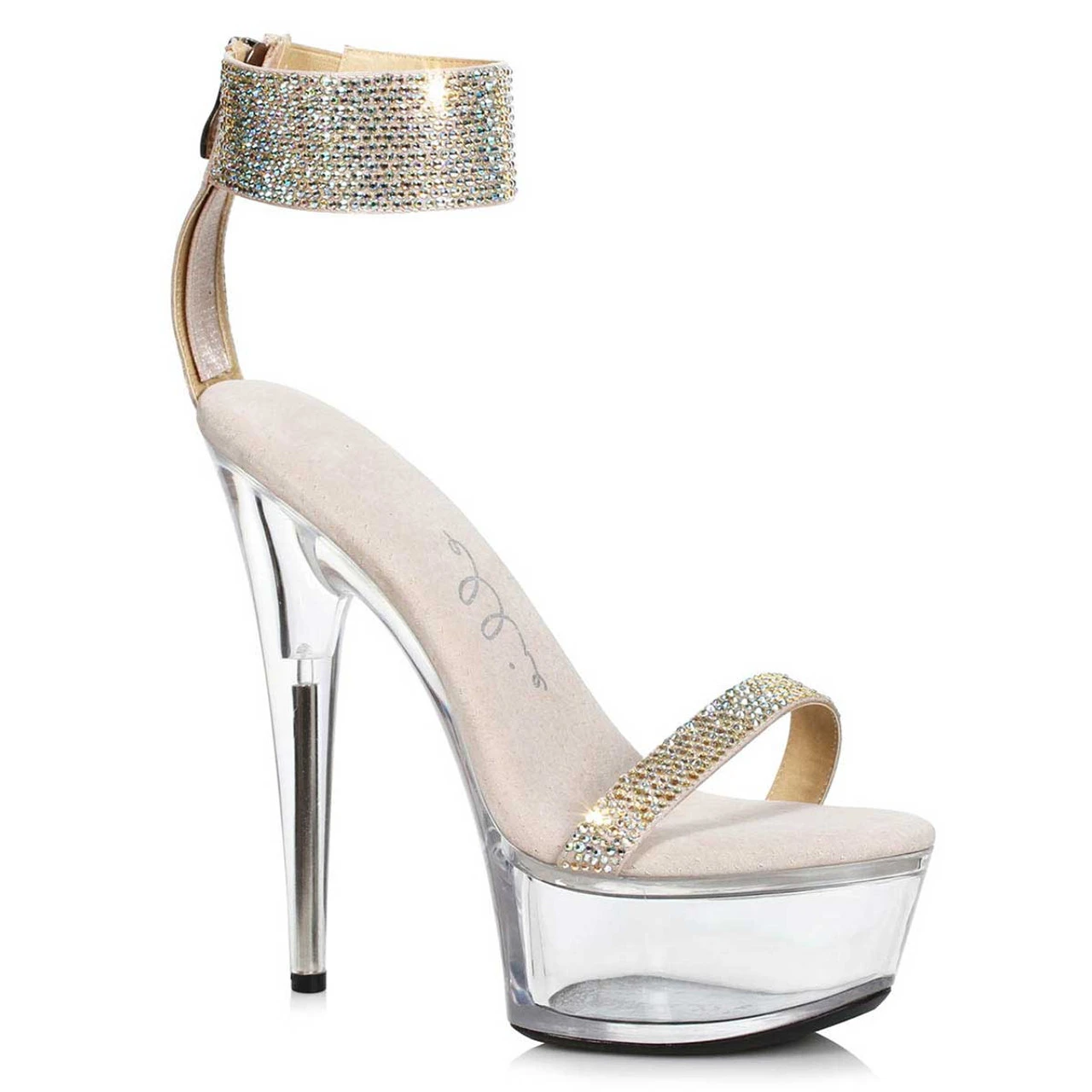 609-Anika, Platform Sandal With Rhinestones Cuff CLEARANCE 8 609-Anika, Platform Sandal With Rhinestones Cuff CLEARANCE - Image 6