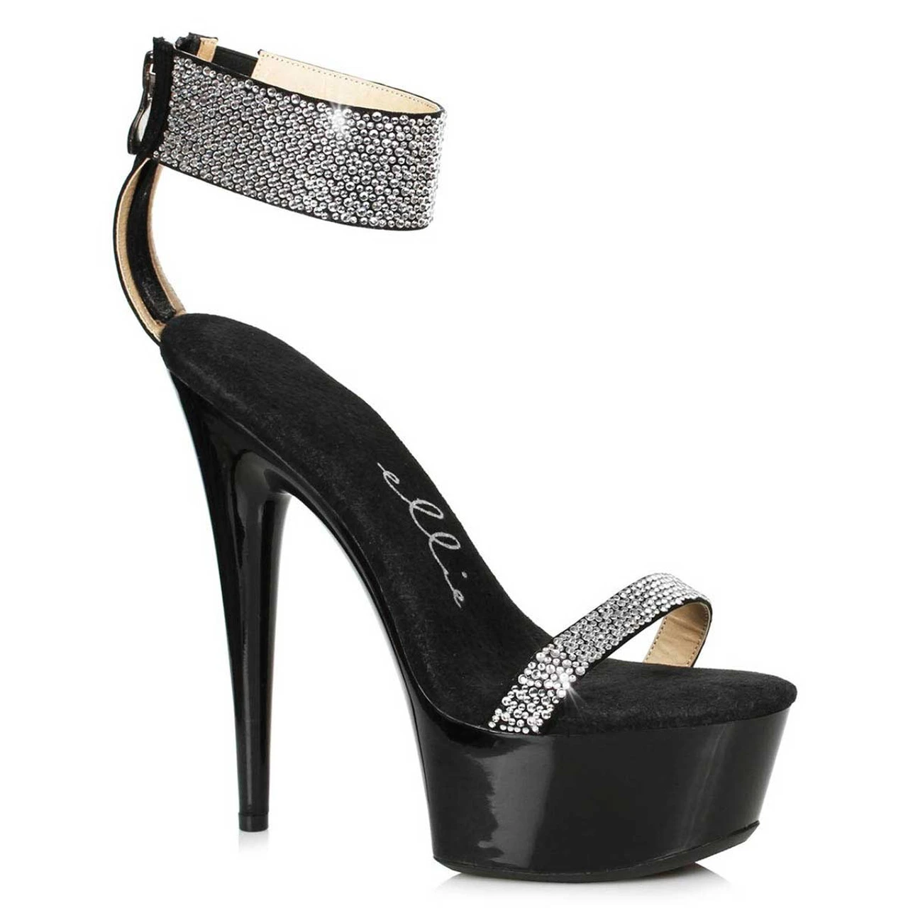 609-Anika, Platform Sandal With Rhinestones Cuff CLEARANCE 4 609-Anika, Platform Sandal With Rhinestones Cuff CLEARANCE - Image 2