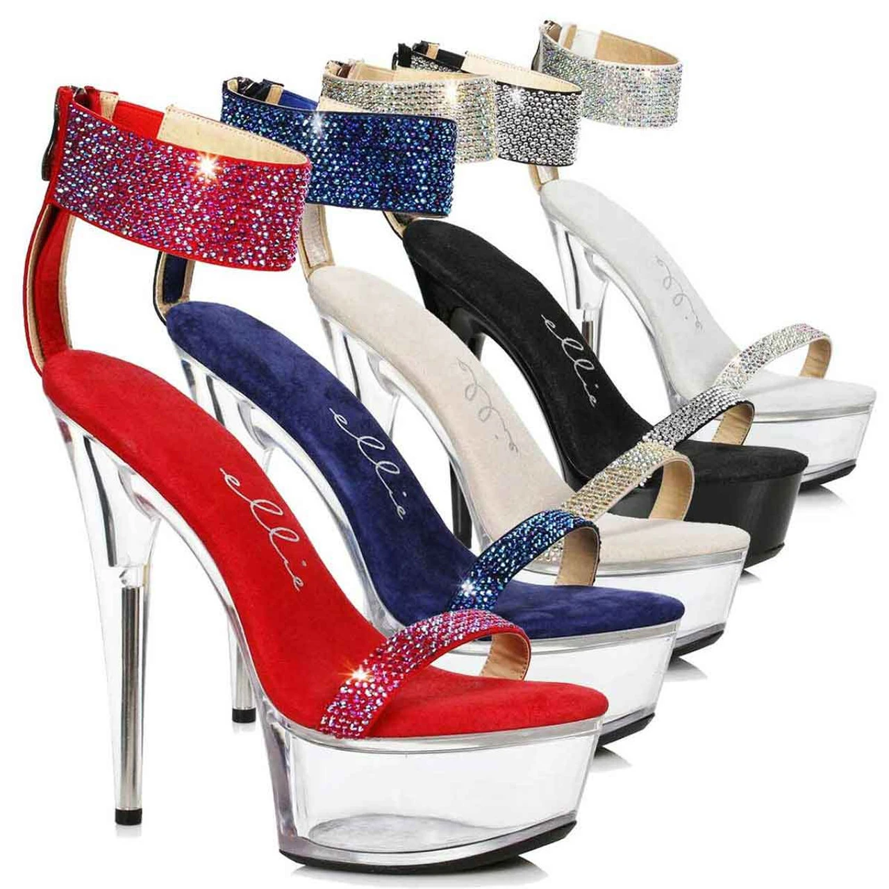 609-Anika, Platform Sandal With Rhinestones Cuff CLEARANCE 3 609-Anika, Platform Sandal With Rhinestones Cuff CLEARANCE