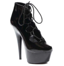 609-Edgy 6 Inch Lace Up Booties