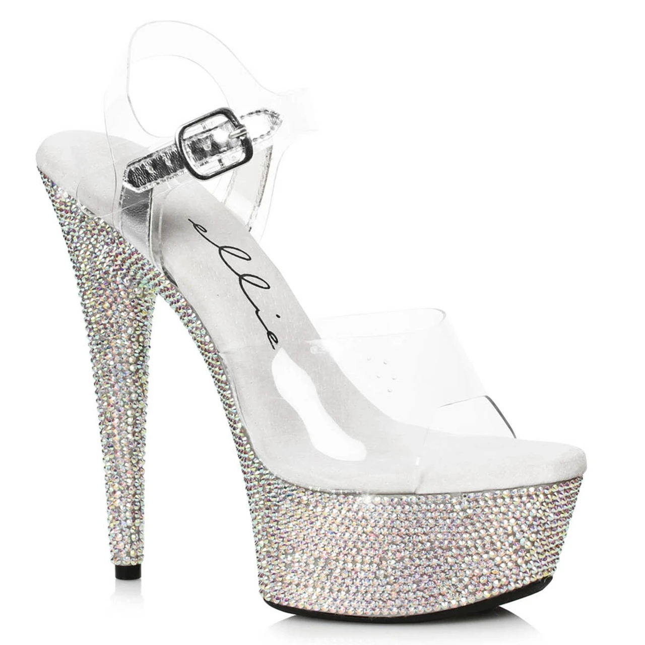 609-Maxine, Ankle Strap Rhinestones Sandal CLEARANCE 4 609-Maxine, Ankle Strap Rhinestones Sandal CLEARANCE - Image 2