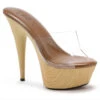 609-Mya 6" Platform Sandal W/Wood Bottom