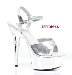 609-Chrome, 6" Chrome Platform Heels CLEARANCE 12 609-Chrome, 6" Chrome Platform Heels CLEARANCE -Funky Lingerie Outlet 609 Chrome slv 70120.1542391804