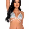 Roma R-6108 - Iridescent Vinyl Bikini Tie-Top -Funky Lingerie Outlet 6108 97689.1649543014
