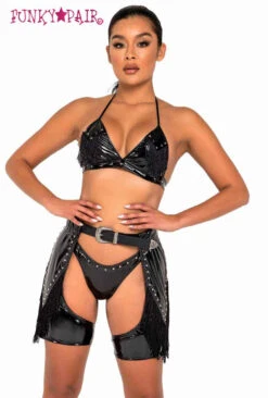 R-6127 - Studded Vinyl Bottom By Roma -Funky Lingerie Outlet 6126 6127 6128 54629.1650002194