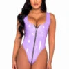 R-6129 - Vinyl Zip-Up Romper By Roma