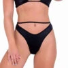 Roma R-6135 - High-Waisted Shorts With Cutout Panel -Funky Lingerie Outlet 6135 Blk 91017.1650010014