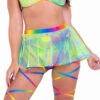 R-6142 - Tie-Dye Fishnet Flare Skirt By Roma -Funky Lingerie Outlet 6142 GM 75259.1650007770