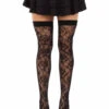 LA6216, Wild Rose Net Thigh Highs 1 LA6216, Wild Rose Net Thigh Highs -Funky Lingerie Outlet 6216 01 001 59856.1752775307
