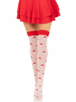 LA6217, Mushroom Thigh Highs