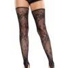 LA6221, Floral Footless Thigh High 2 LA6221, Floral Footless Thigh High -Funky Lingerie Outlet 6221 01 001 33191.1741926130