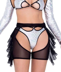 Roma R-6233 - Sheer Mesh Chap Shorts