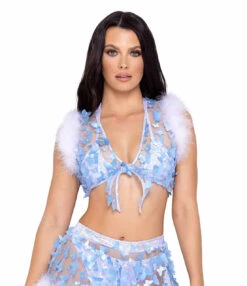 Roma R-6244 - Sheer Butterfly Tie-Top