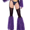 Roma R-6248 - Sheer Chaps With Faux Fur Bell Bottom -Funky Lingerie Outlet 6248 Black Purple 42819.1685832464