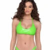 Roma R-6261 - Vinyl Cropped Tie-Top -Funky Lingerie Outlet 6261 57768.1685770498