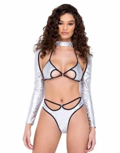 Roma R-6281 - Ring Hologram Cut-Out Thong -Funky Lingerie Outlet 6279 6280 6281 69689.1685802477