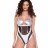 Roma R-6288 - Ring Hologram & Sheer Romper -Funky Lingerie Outlet 6288 81053.1685802804