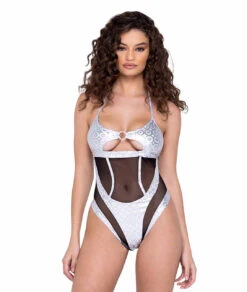 Roma R-6288 - Ring Hologram & Sheer Romper
