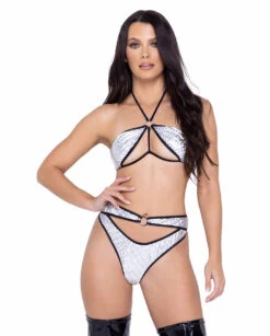 Roma R-6290 - Hologram Shorts With Keyhole Cutout -Funky Lingerie Outlet 6289 6290 77944.1685802969