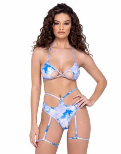 Roma R-6301 - Cloud Print Thong Shorts -Funky Lingerie Outlet 6300 6301 47599.1685803917