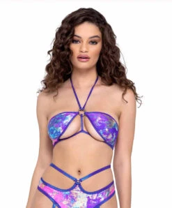 Roma R-6308 - Strappy Halter Bikini Top