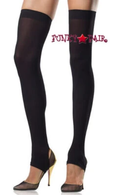 LA-6310, Opaque Stirrup Thigh Highs