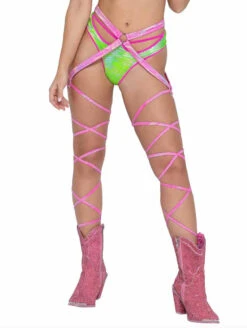 Roma R-6314 - Body & Leg Harness -Funky Lingerie Outlet 6314 Pink 90451.1685825988