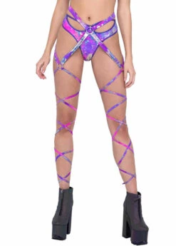 Roma R-6314 - Body & Leg Harness -Funky Lingerie Outlet 6314 Purple Multi 40672.1685825997