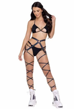 Roma R-6315 - Keyhole Triangle Tie Top -Funky Lingerie Outlet 6315 6316 6314 Blk 48281.1685831105