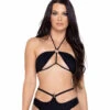 R-6322 - Tie-Top Bikini Top By Roma -Funky Lingerie Outlet 6322 Blk 27454.1685831797