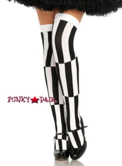 LA-6340, Opaque Striped Illusion Stockings