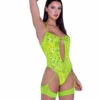 Roma PR-6420, Sequin Keyhole Romper With Attached Leg Straps -Funky Lingerie Outlet 6420 NY 38785.1714163666
