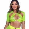 Roma PR-6421, Sequin Top With Mesh Sleeves -Funky Lingerie Outlet 6421 NY 20281.1714079185