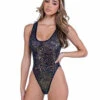 Roma PR-6432, Sequin Fishnet Cheeky Romper -Funky Lingerie Outlet 6432 Blk 34282.1714195807