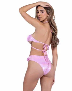 Roma PR-6447, Metallic Ruffle Top With Underboob Cutout -Funky Lingerie Outlet 6446 6447 BP Back 53755.1714174240