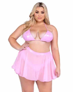 Roma PR-6542X, Plus Size Sheer Mesh Skirt -Funky Lingerie Outlet 6450Q 6453Q 6542Q BP 37906.1714092238