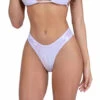 Roma PR-6453, Metallic Iridescent Thong Back Shorts -Funky Lingerie Outlet 6453 Wht 94362.1714092528