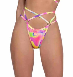 Roma PR-6469, Shimmer Criss-Cross Shorts