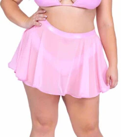 Roma PR-6542X, Plus Size Sheer Mesh Skirt -Funky Lingerie Outlet 6542Q BP 75155.1714092262