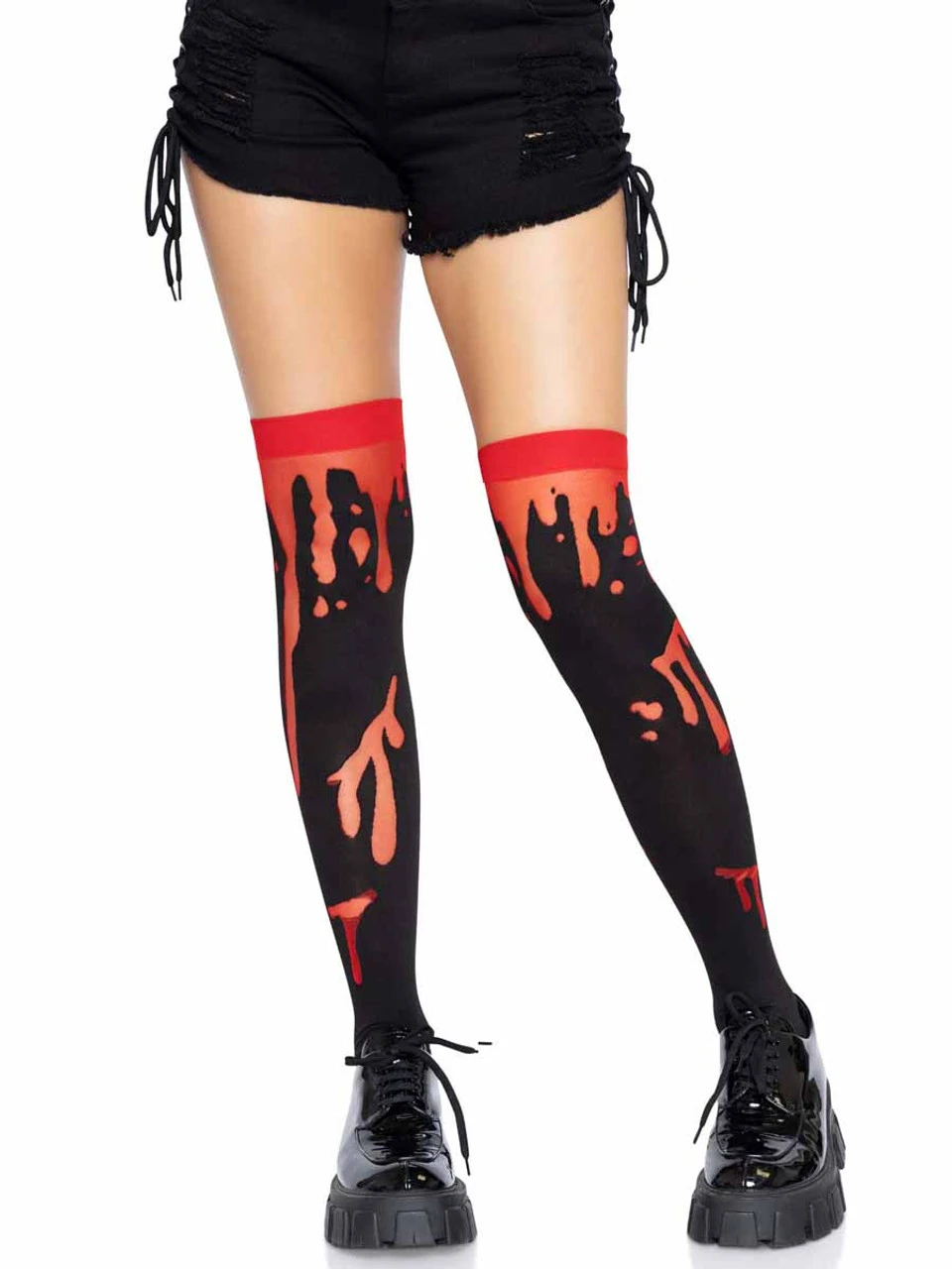 LA-6639, Splatter Thigh Highs By Leg Avenue 4 LA-6639, Splatter Thigh Highs By Leg Avenue - Image 2
