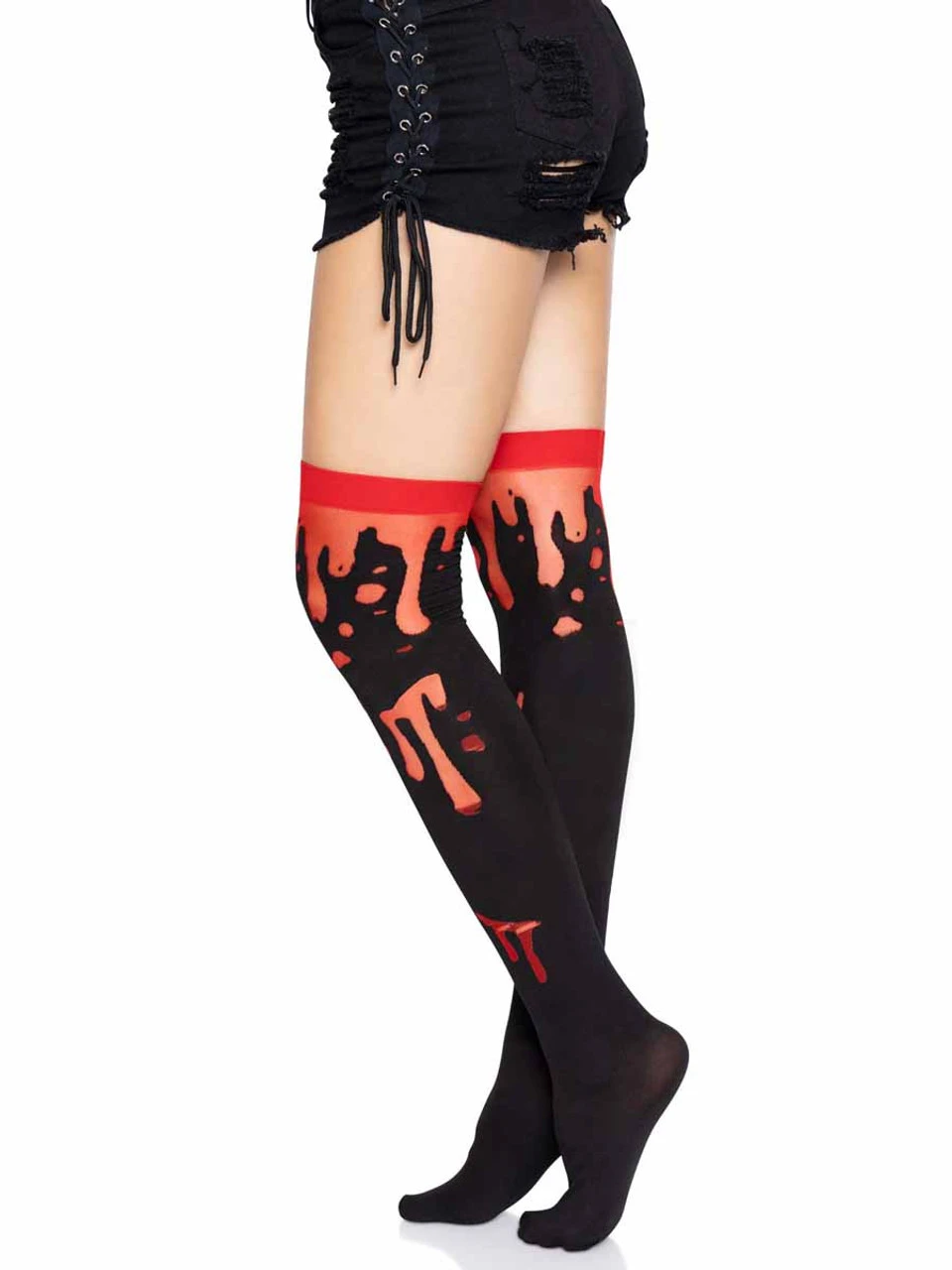 LA-6639, Splatter Thigh Highs By Leg Avenue 5 LA-6639, Splatter Thigh Highs By Leg Avenue - Image 3