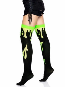 LA-6639, Splatter Thigh Highs By Leg Avenue