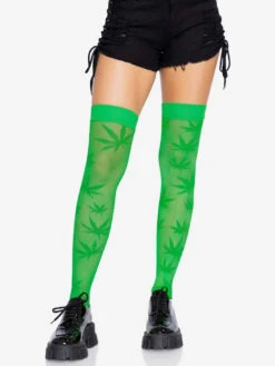 LA-6642, 420 Net Thigh Highs By Leg Avenue