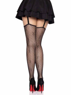 LA-6646, Daisy Dot Fishnet Stockings By Leg Avenue -Funky Lingerie Outlet 6646 02 001 31878.1683013427