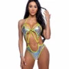 Roma R-6655, Metallic Foil Romper -Funky Lingerie Outlet 6655 43654.1750440065