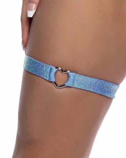 Roma R-6659, Garter With Heart Shape Ring -Funky Lingerie Outlet 6659 Blue 99094.1752021108